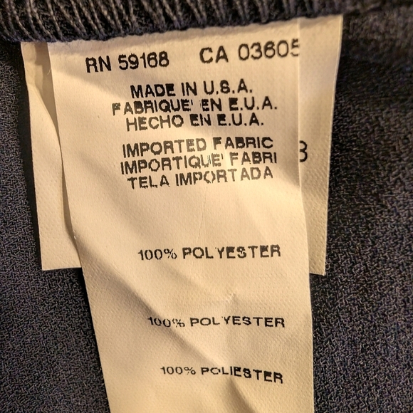 Karen Kane Navy Blue Fit And Flare Puff Sleeve Tea-Length Dress Size Large - Picture 9 of 11